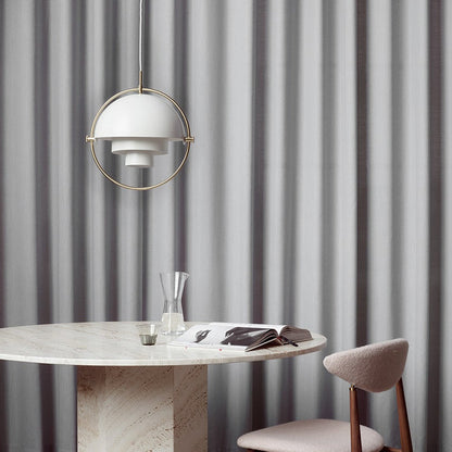 Two-Tone Metal Dome Pendant Light