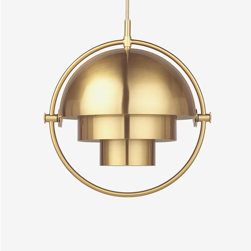 Two-Tone Metal Dome Pendant Light