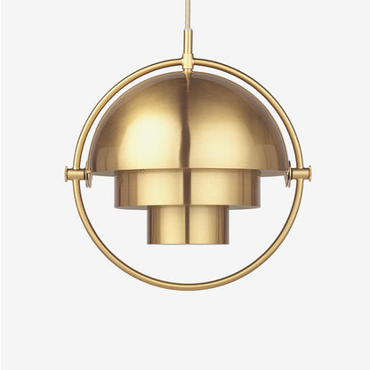 Two-Tone Metal Dome Pendant Light