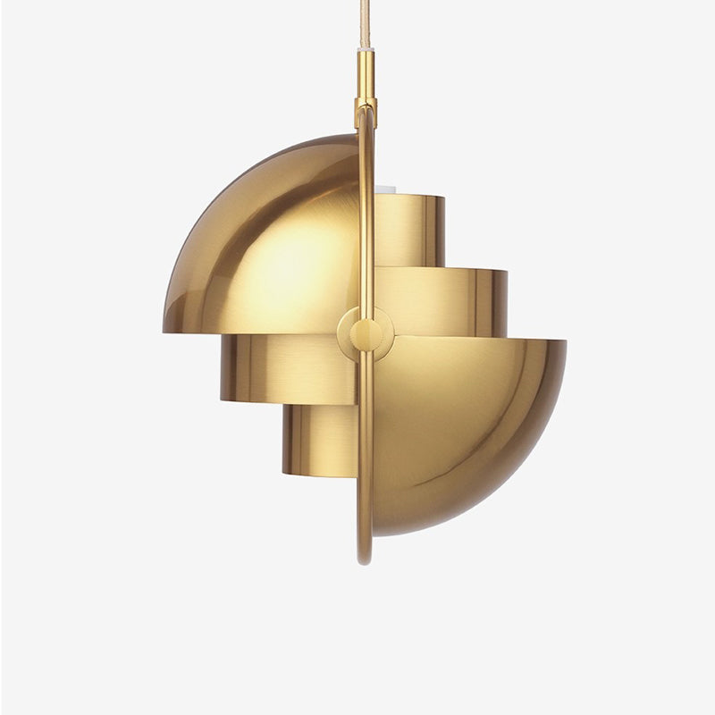 Two-Tone Metal Dome Pendant Light