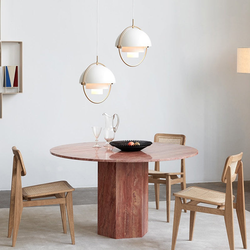 Two-Tone Metal Dome Pendant Light