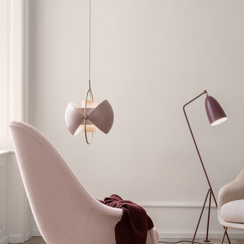 Two-Tone Metal Dome Pendant Light