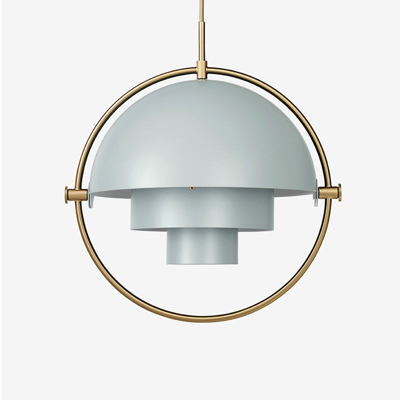 Two-Tone Metal Dome Pendant Light
