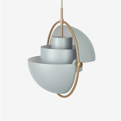 Two-Tone Metal Dome Pendant Light