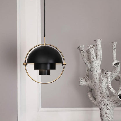 Two-Tone Metal Dome Pendant Light