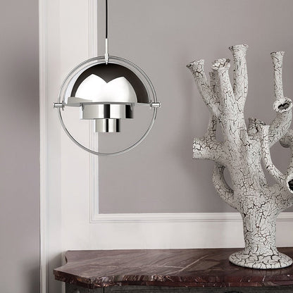 Two-Tone Metal Dome Pendant Light