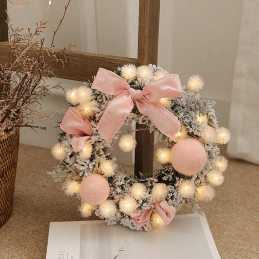 Best Christmas Wreath Hanging Home Decoration With Light-[Modern pendant lighting for bedroom and living space]-Demolights UK