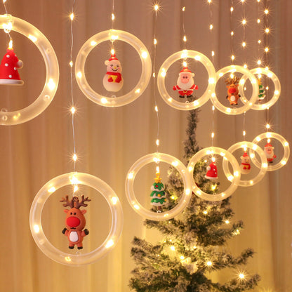 3D Curtain LED Fairy Lights, 8 Modes