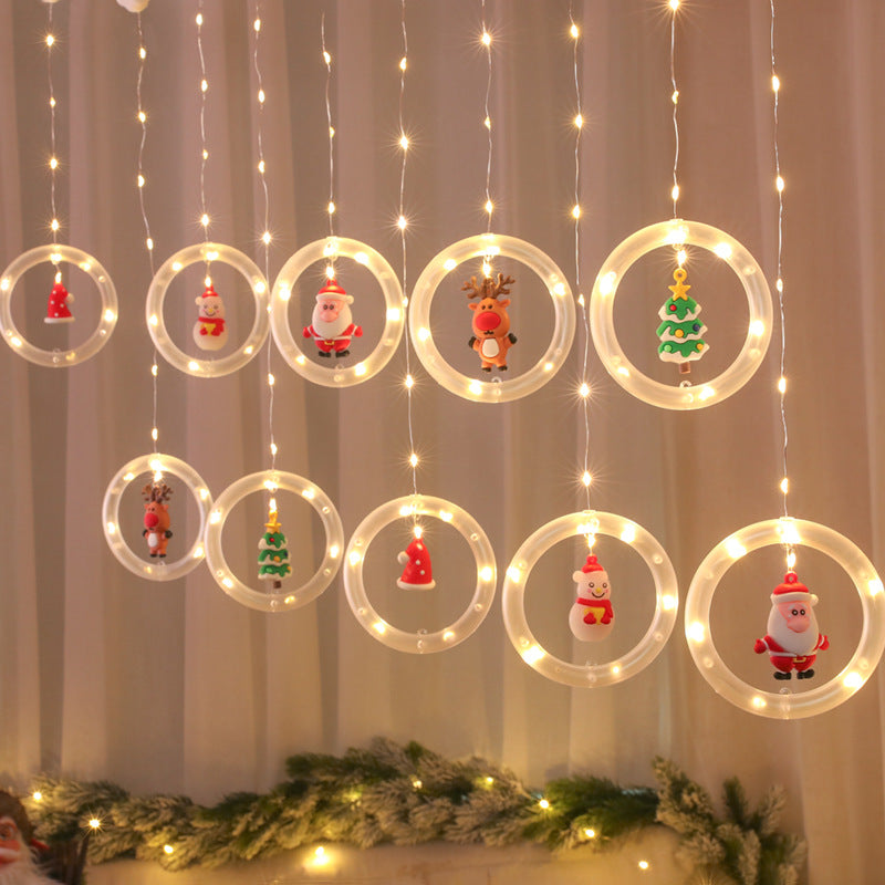 3D Curtain LED Fairy Lights, 8 Modes