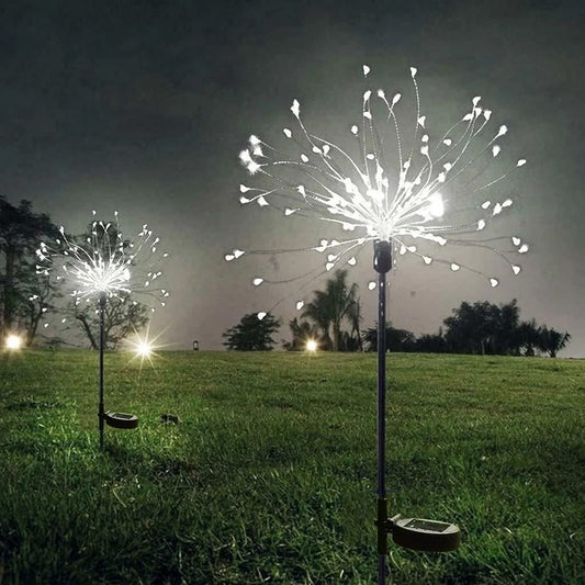 2 Modes 150 LED Solar Powered Firework Light Waterproof DIY Outdoor Decoration-[Modern pendant lighting for bedroom and living space]-Demolights UK