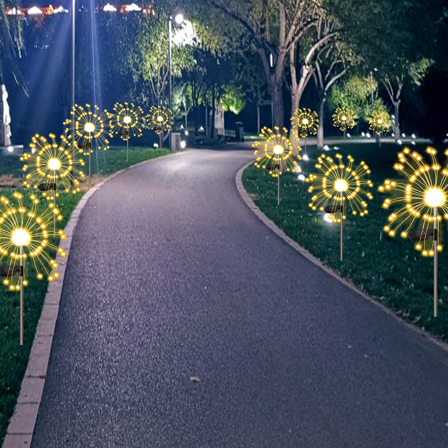 Solar Firework Garden Lights, Shapeable