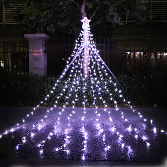 Outdoor Christmas Waterproof 350 LED Star Lights Tree Decorations-[Modern pendant lighting for bedroom and living space]-Demolights UK