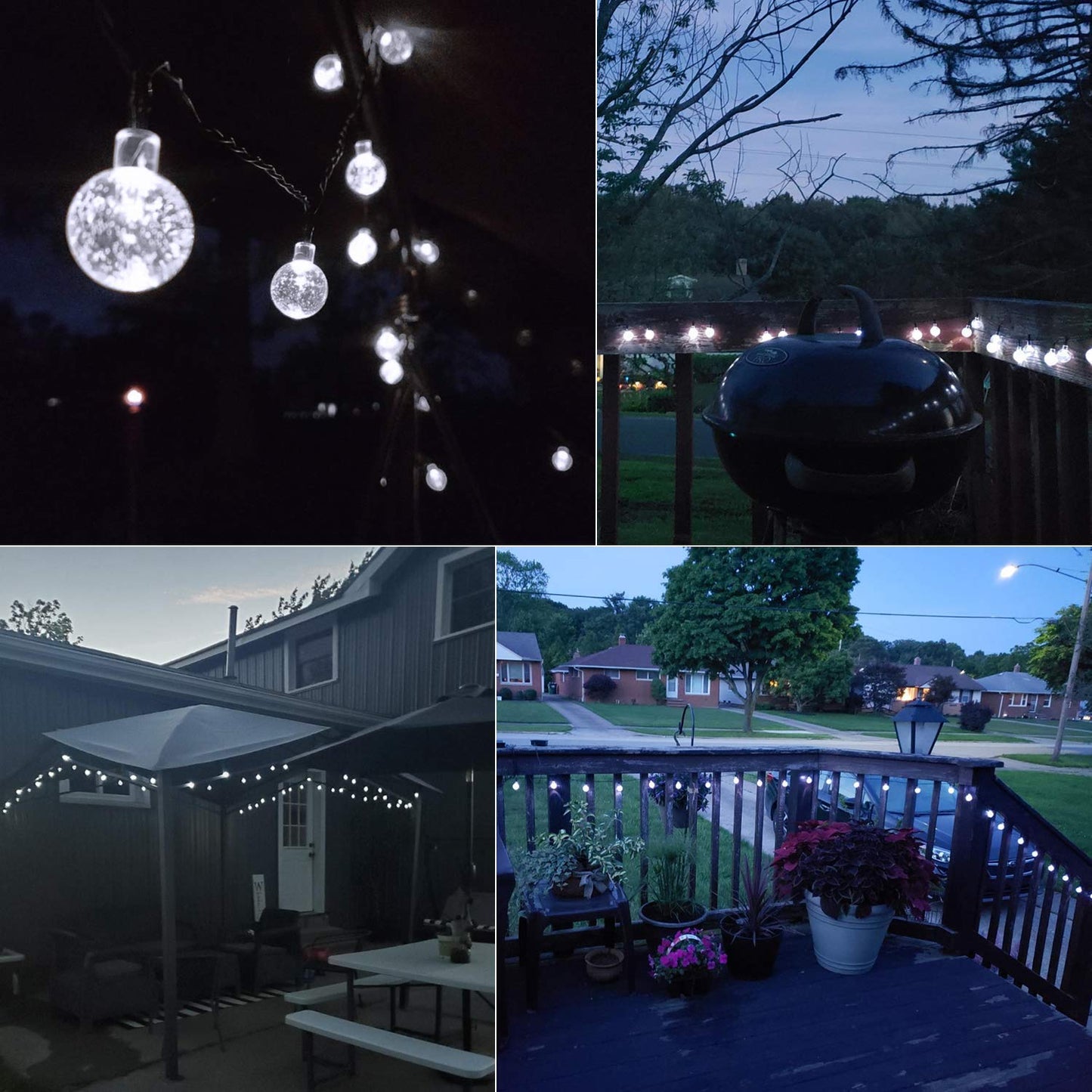 Solar Crystal Globe String Lights