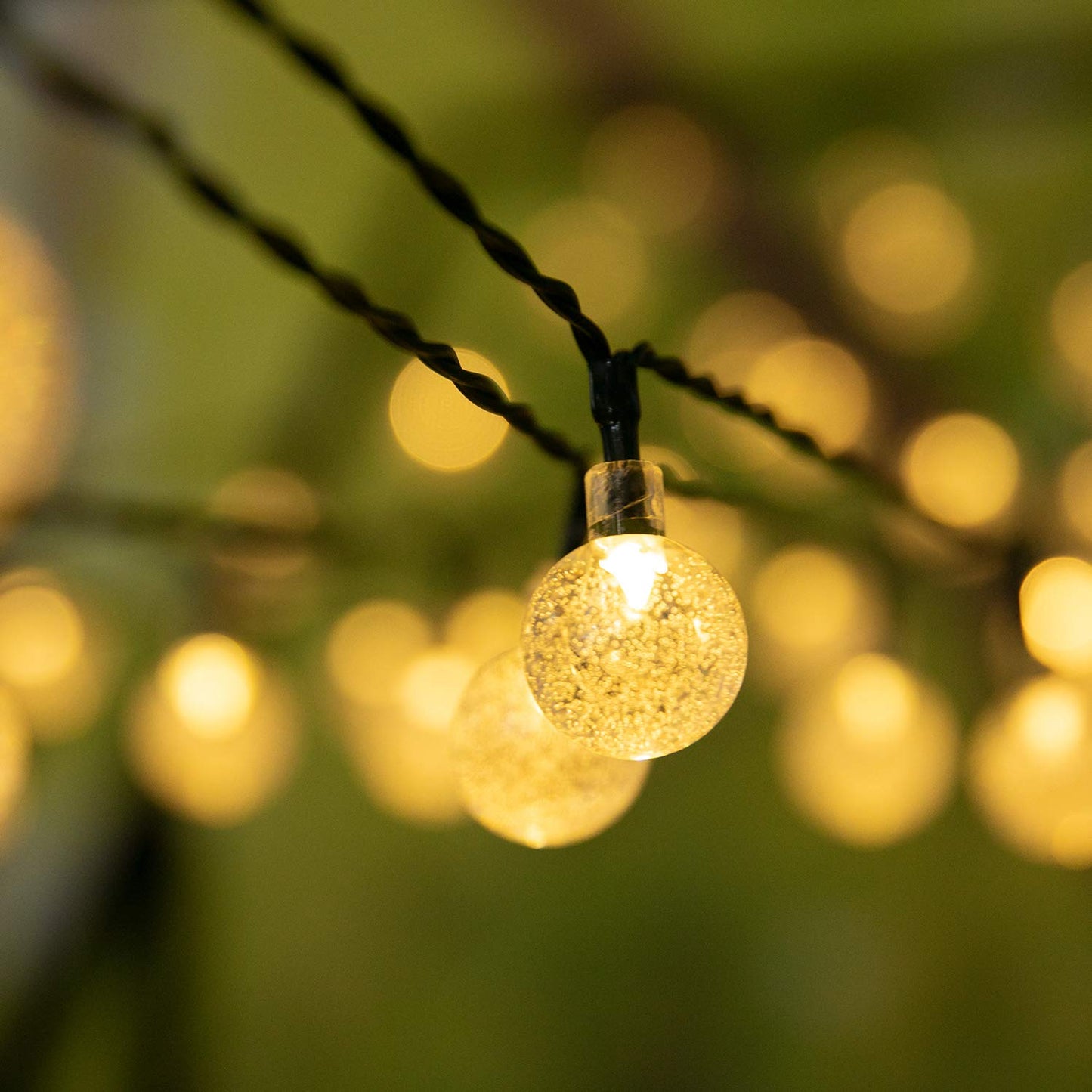 Solar Crystal Globe String Lights