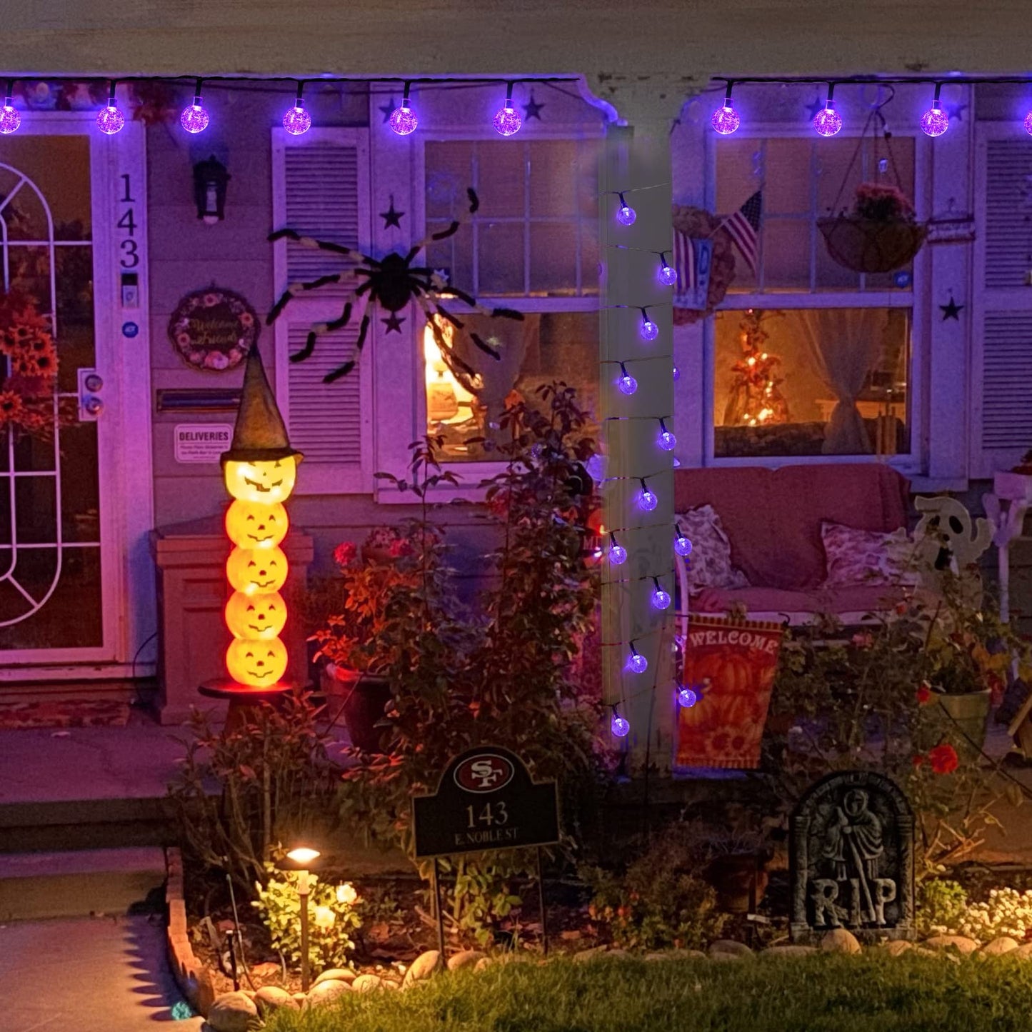 Solar Crystal Globe String Lights