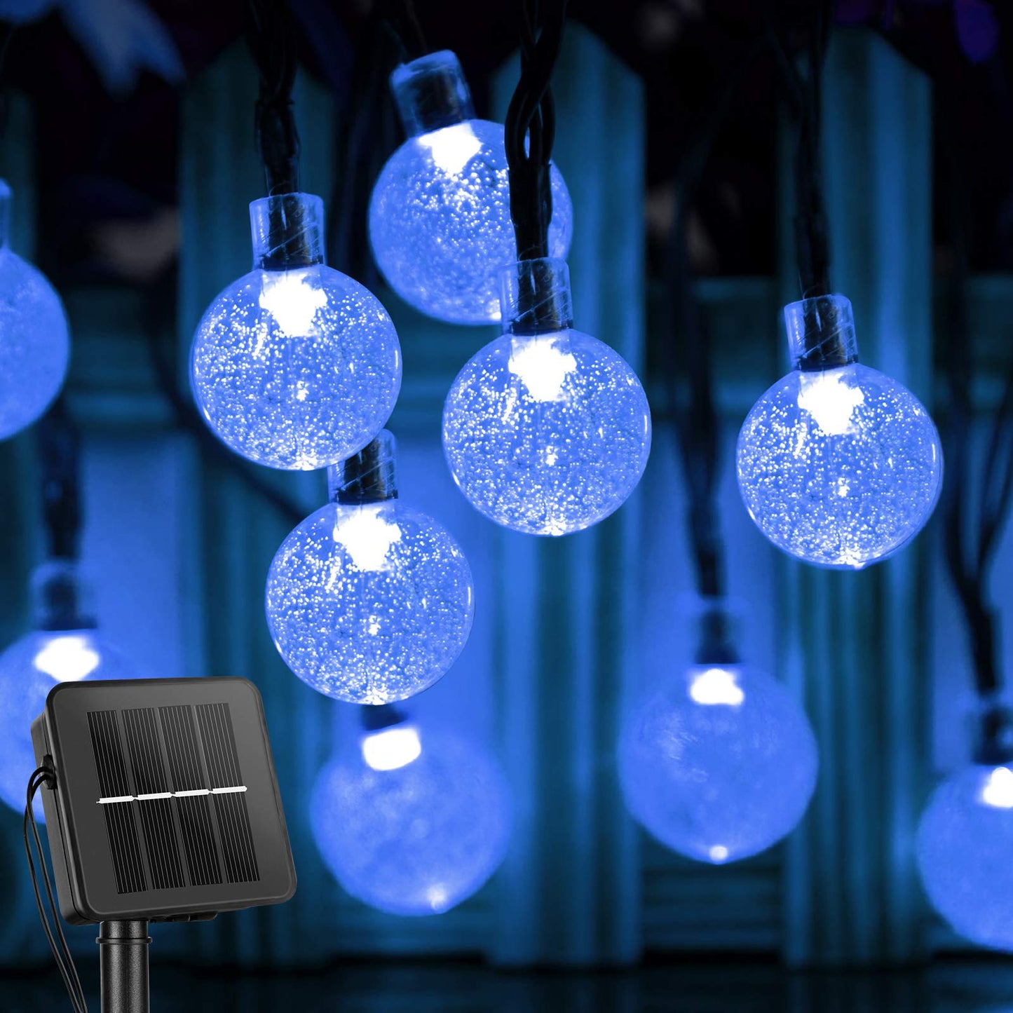 Solar Crystal Globe String Lights