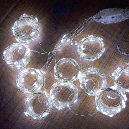 LED Curtain Fairy Lights, 200 LED with Remote