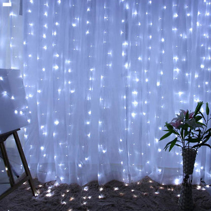 LED Curtain Fairy Lights, 200 LED with Remote