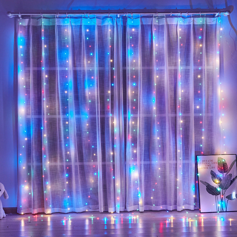 LED Curtain Fairy Lights, 200 LED with Remote