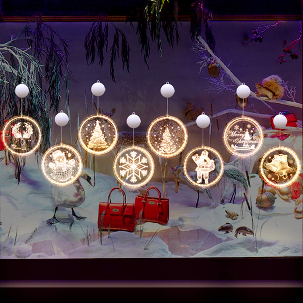 3D Engraved Christmas LED Hanging Light