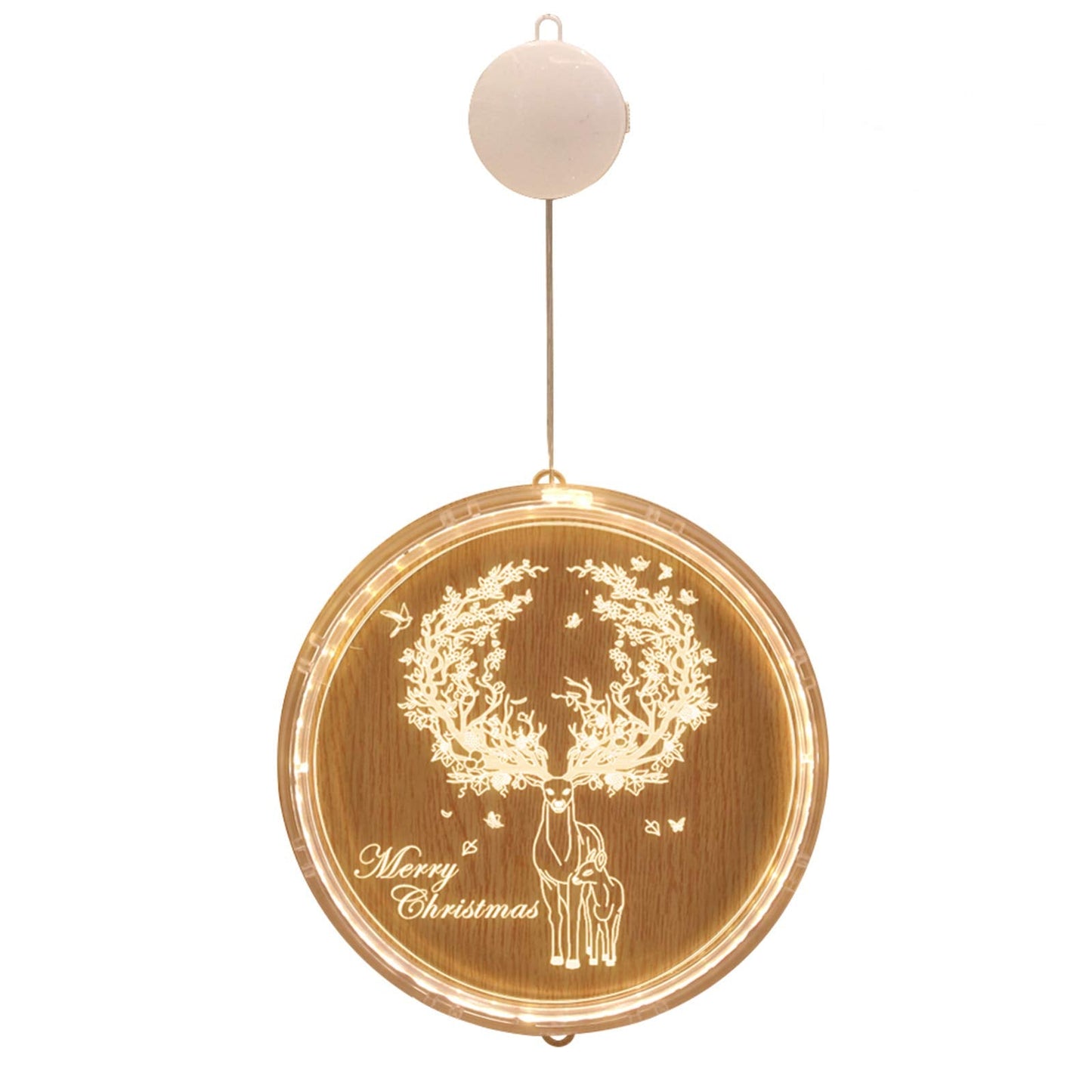 3D Engraved Christmas LED Hanging Light