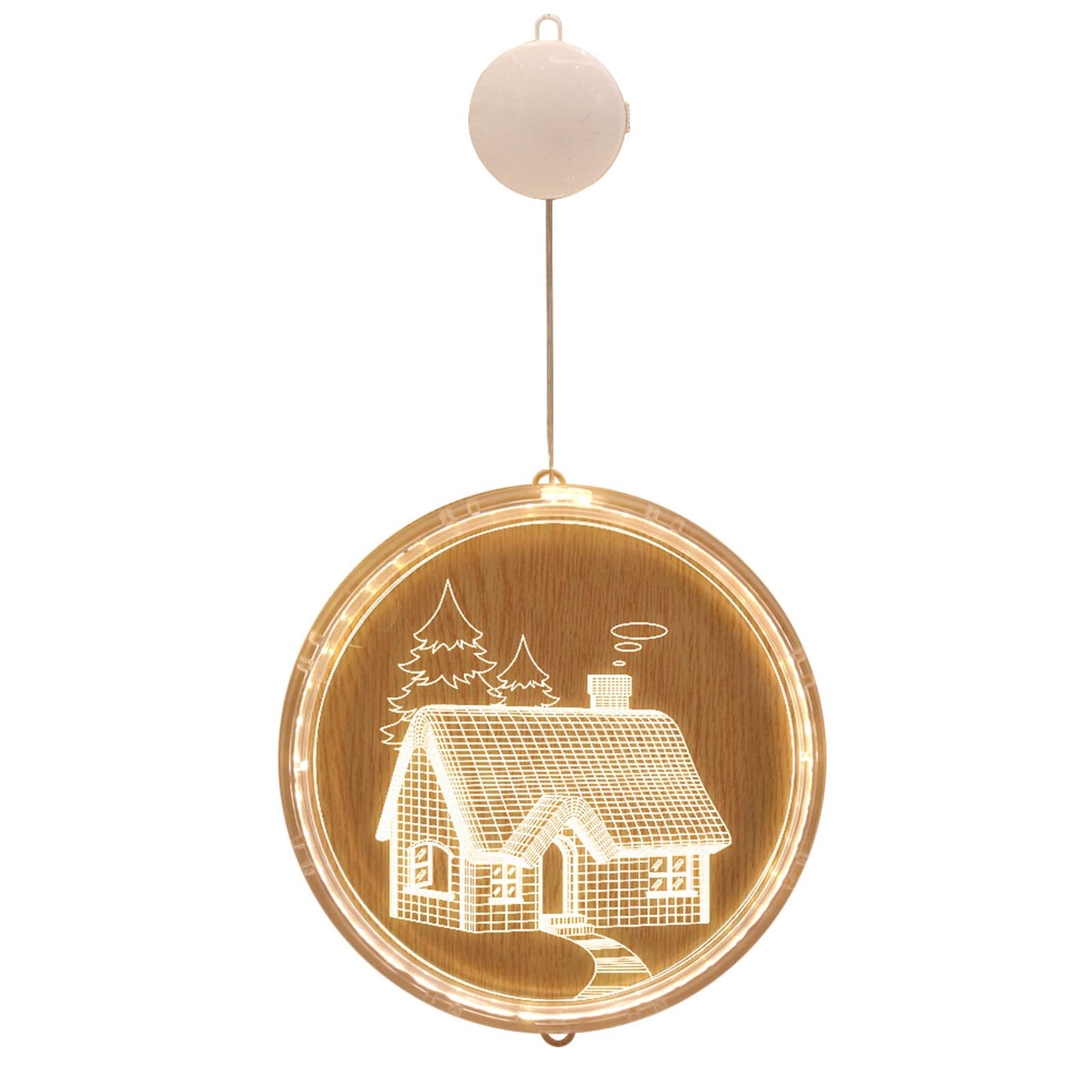 3D Engraved Christmas LED Hanging Light