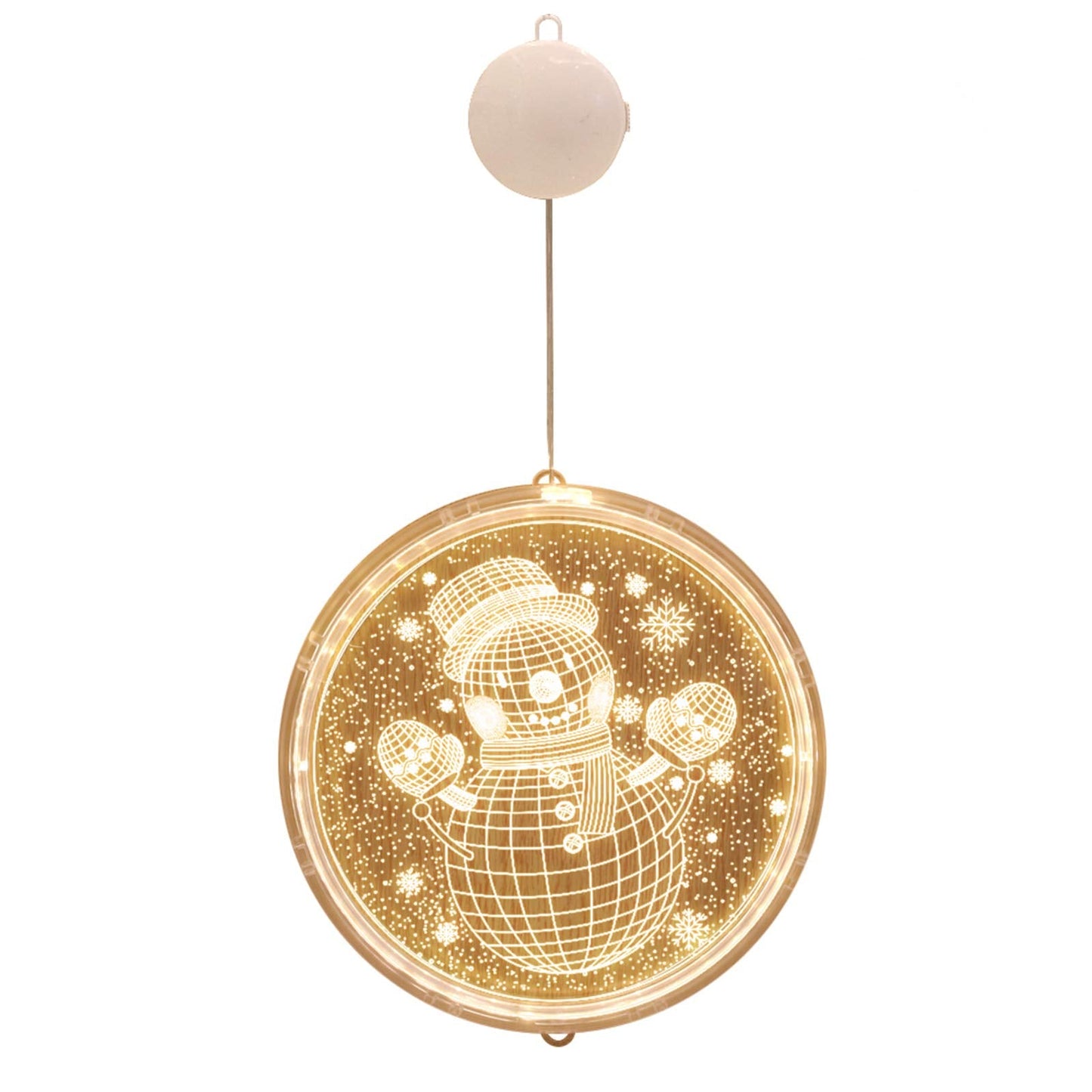 3D Engraved Christmas LED Hanging Light