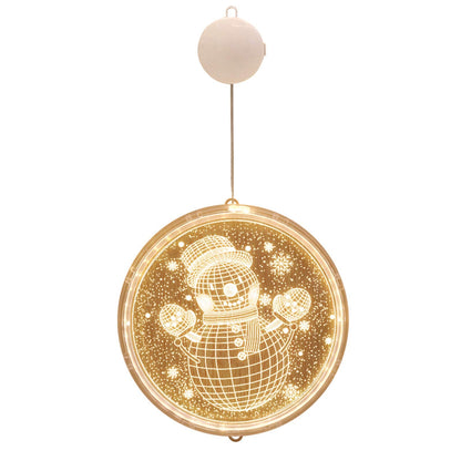 3D Engraved Christmas LED Hanging Light