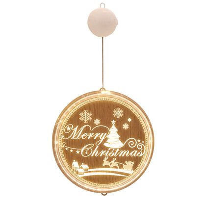 3D Engraved Christmas LED Hanging Light