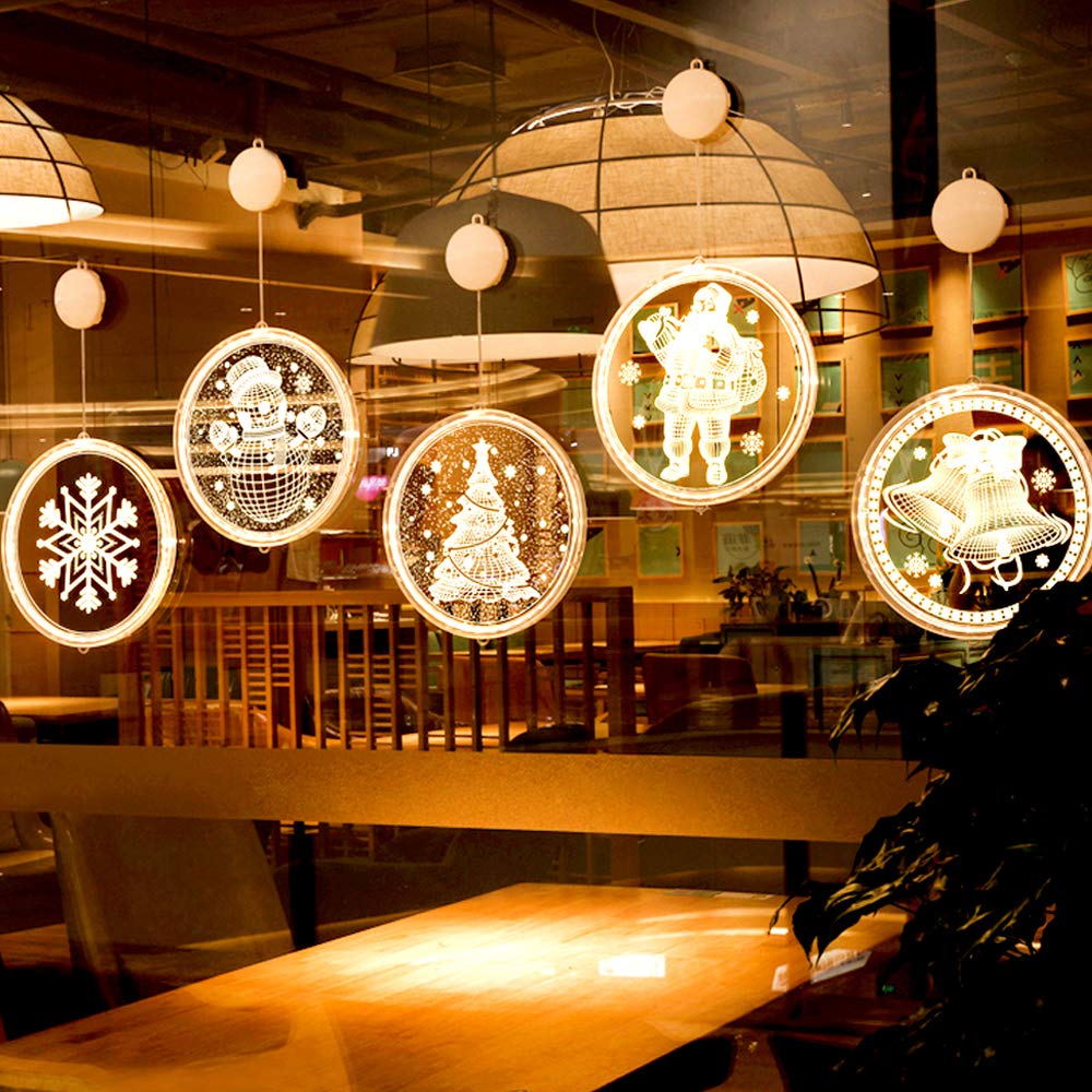 3D Engraved Christmas LED Hanging Light