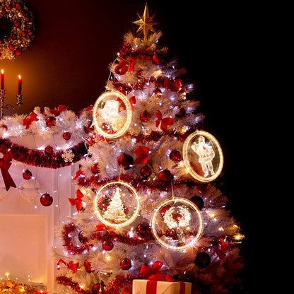 3D Engraved Christmas LED Hanging Light