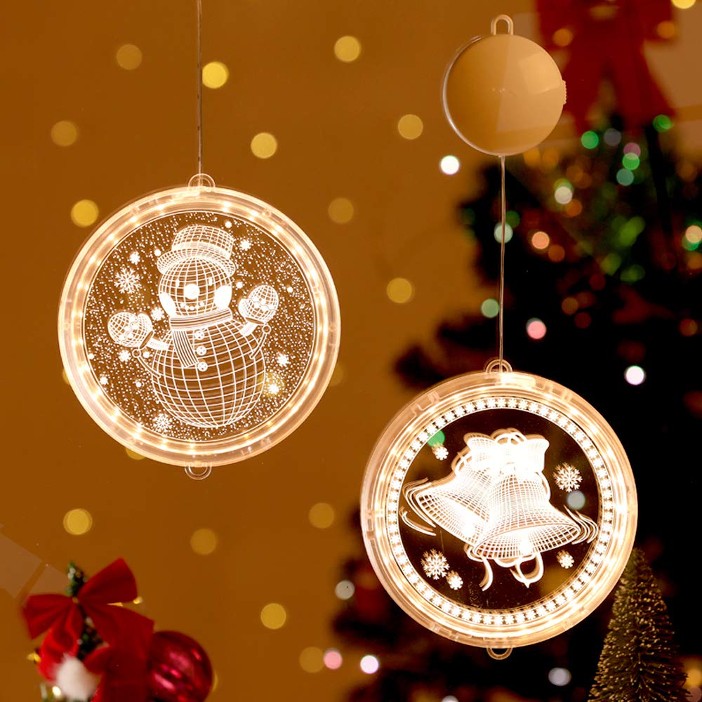 3D Engraved Christmas LED Hanging Light