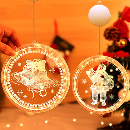 3D Engraved Christmas LED Hanging Light