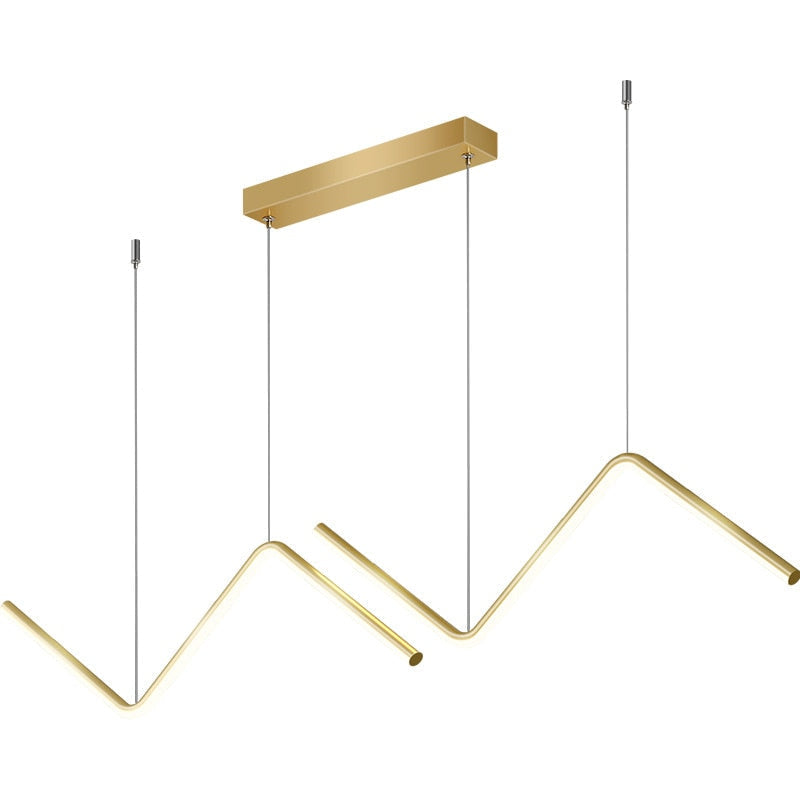 Minimalist LED Strip Pendant Light, 90cm