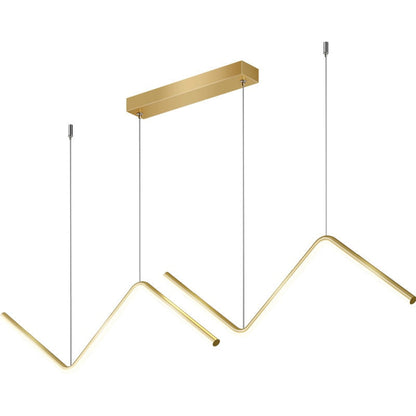 Minimalist LED Strip Pendant Light, 90cm