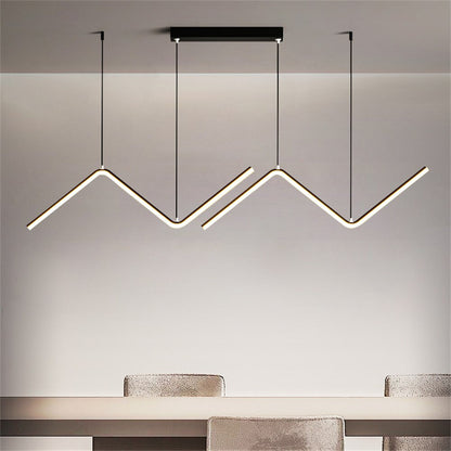 Minimalist LED Strip Pendant Light, 90cm