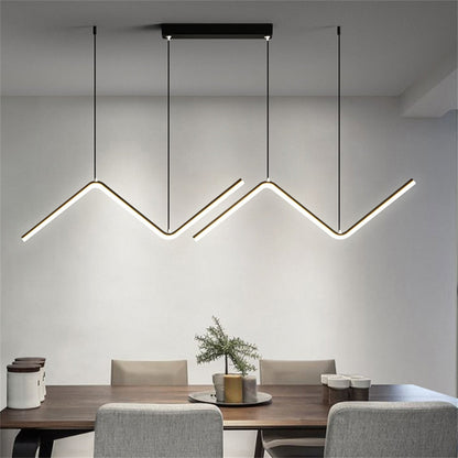 Minimalist LED Strip Pendant Light, 90cm