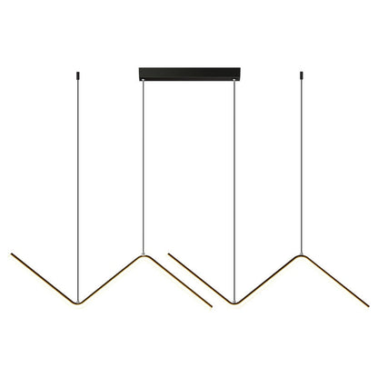 Minimalist LED Strip Pendant Light, 90cm