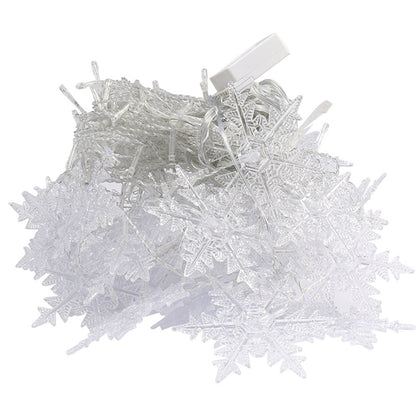 LED Snowflake Curtain String Lights