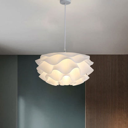Wavy Scalloped Layered Pendant Light