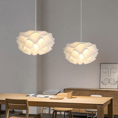 Wavy Scalloped Layered Pendant Light
