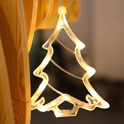 Christmas Window Hanging Lights with Suction Cup