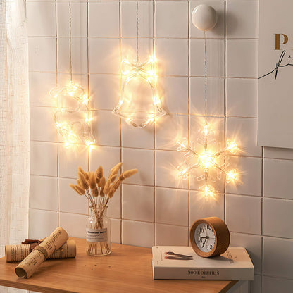 Christmas Window Hanging Lights with Suction Cup