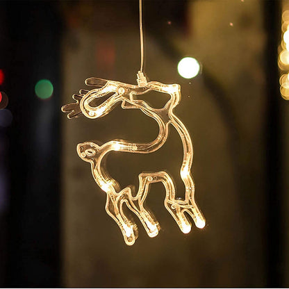 Christmas Window Hanging Lights with Suction Cup