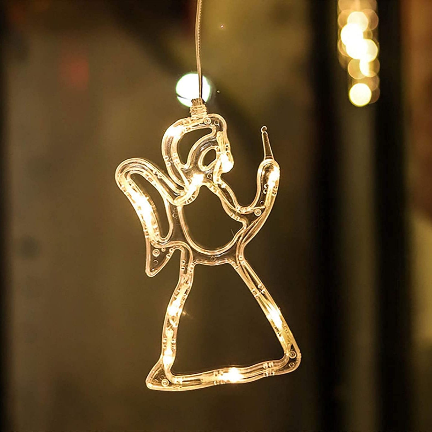 Christmas Window Hanging Lights with Suction Cup