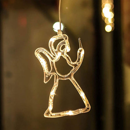 Christmas Window Hanging Lights with Suction Cup