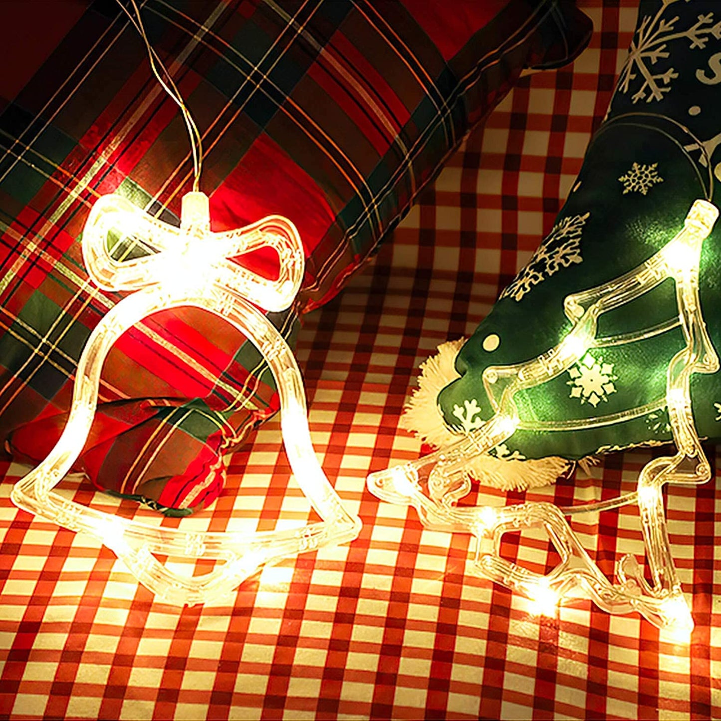 Christmas Window Hanging Lights with Suction Cup
