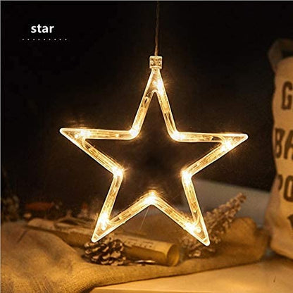 Christmas Window Hanging Lights with Suction Cup