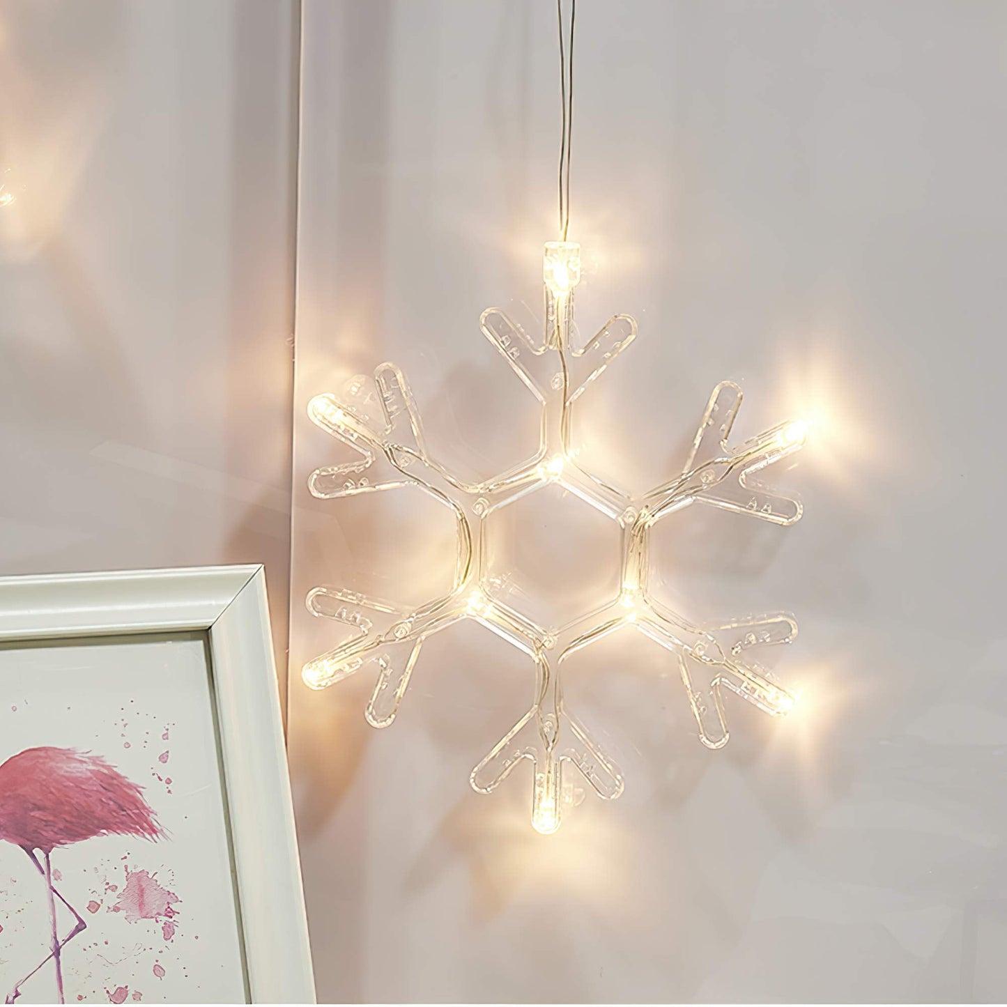 Christmas Window Hanging Lights with Suction Cup