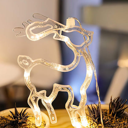 Christmas Window Hanging Lights with Suction Cup